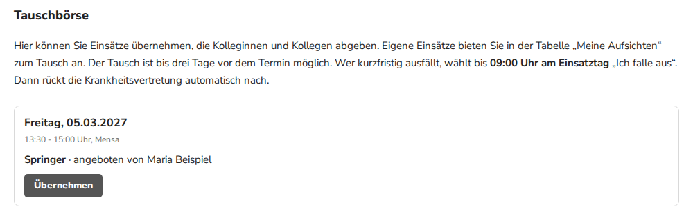 Tauschbörse